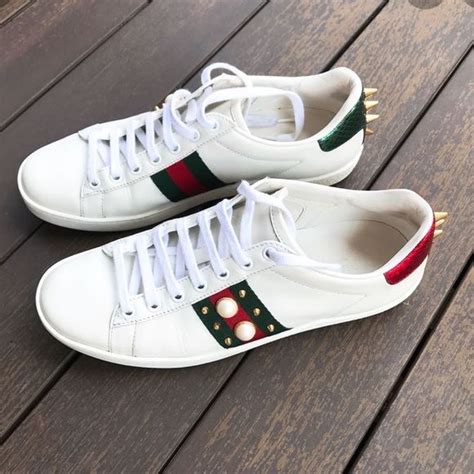 cheap gucci aces w spike on the back|gucci ace tennis shoes.